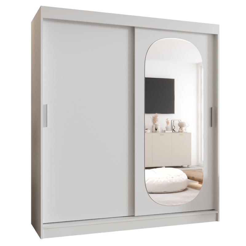 Szafa przesuwna garderoba ROYAL 180 x 62 x 200 cm Biały - Abiks Meble