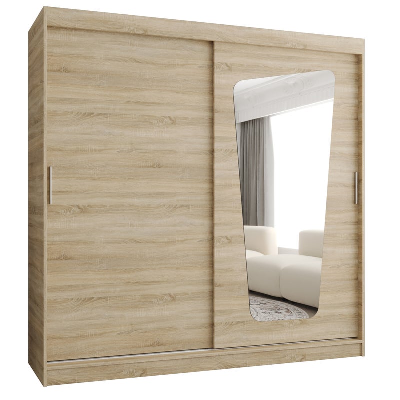 Szafa przesuwna garderoba MOKA 200 x 62 x 200 cm Sonoma - Abiks Meble