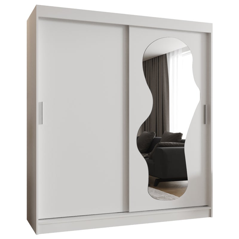 Szafa przesuwna garderoba ULTRA 180 x 62 x 200 cm Biały - Abiks Meble