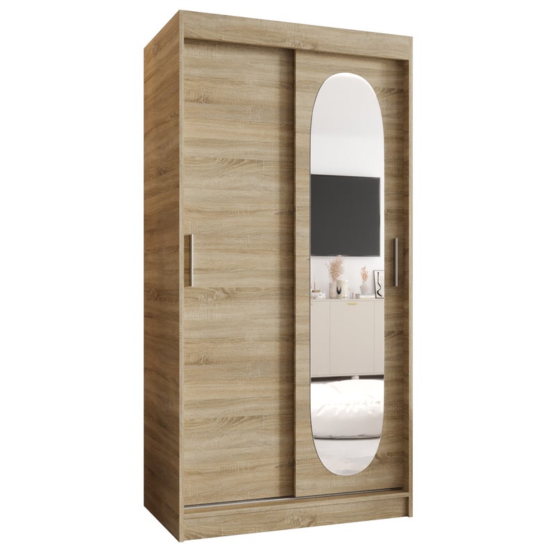 Szafa przesuwna garderoba ROYAL 100 x 62 x 200 cm Sonoma - Abiks Meble