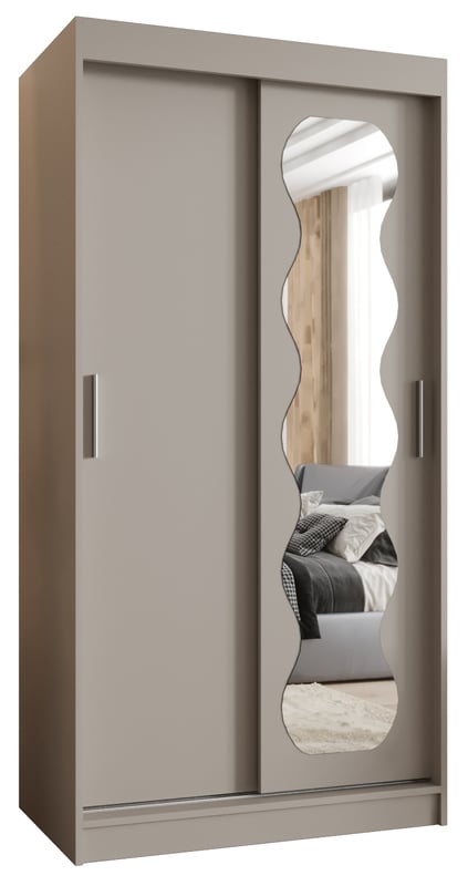 Szafa przesuwna garderoba SPOTI 100 x 62 x 200 cm Kaszmir - Abiks Meble