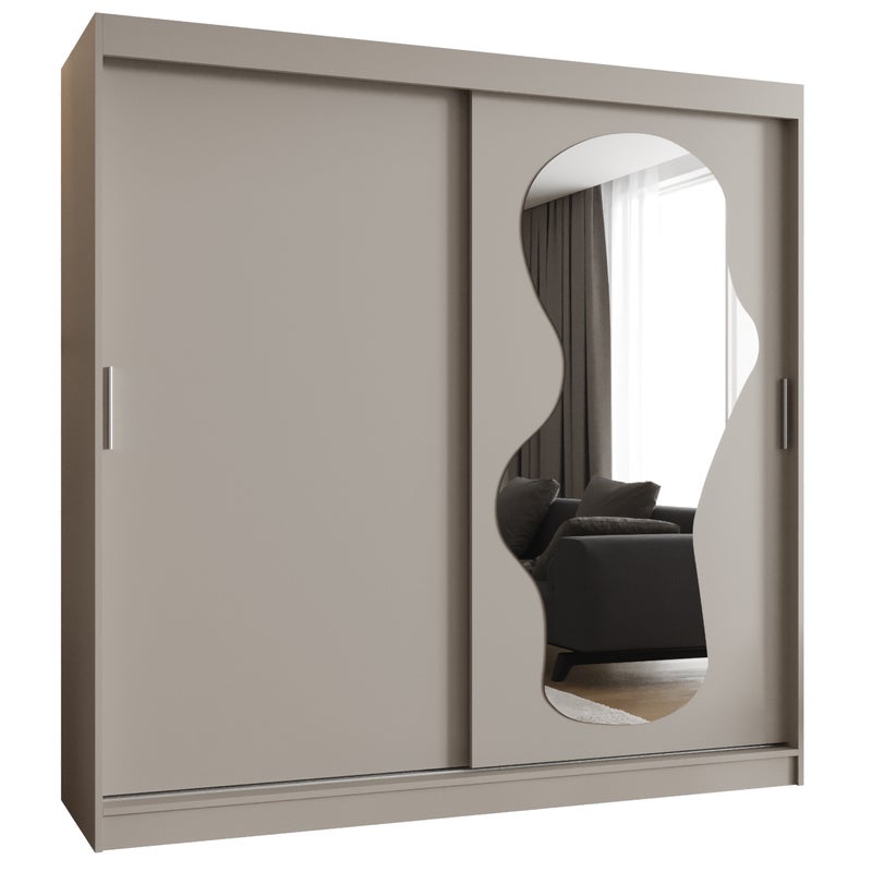 Szafa przesuwna garderoba ULTRA 200 x 62 x 200 cm Kaszmir - Abiks Meble