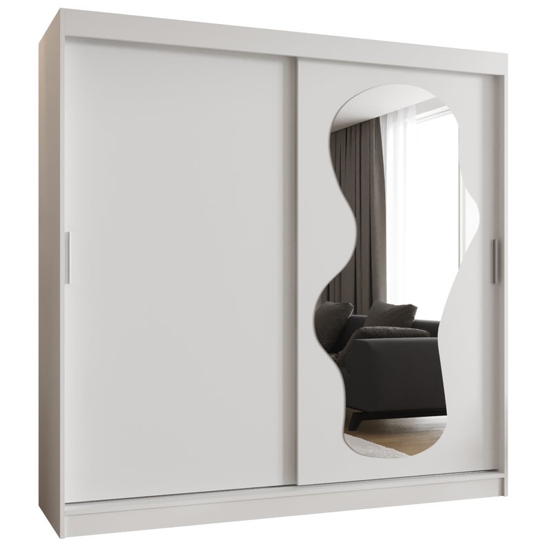 Szafa przesuwna garderoba ULTRA 200 x 62 x 200 cm Biały - Abiks Meble