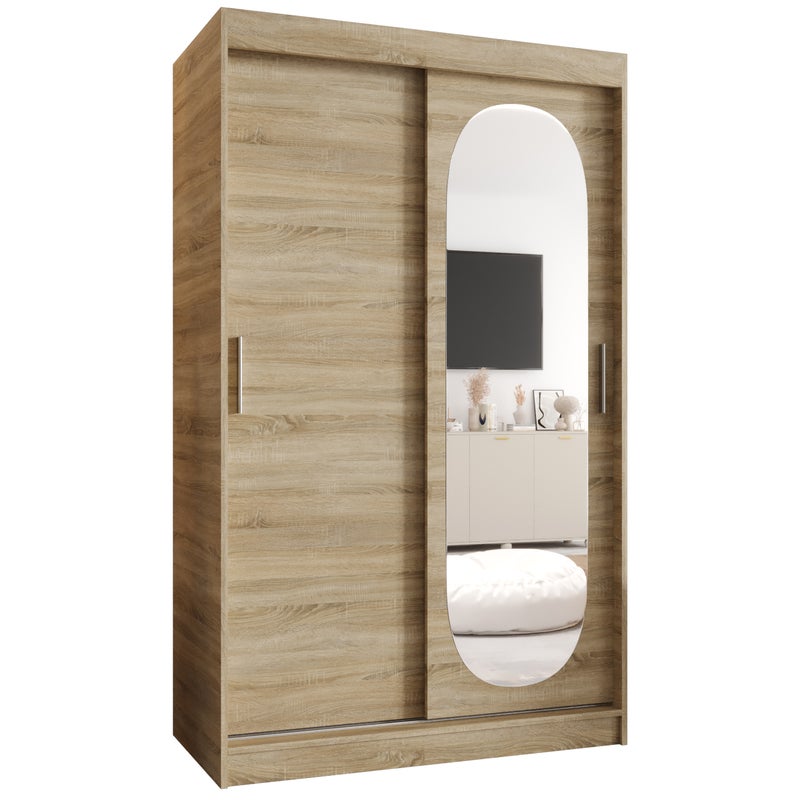 Szafa przesuwna garderoba ROYAL 120 x 62 x 200 cm Sonoma - Abiks Meble
