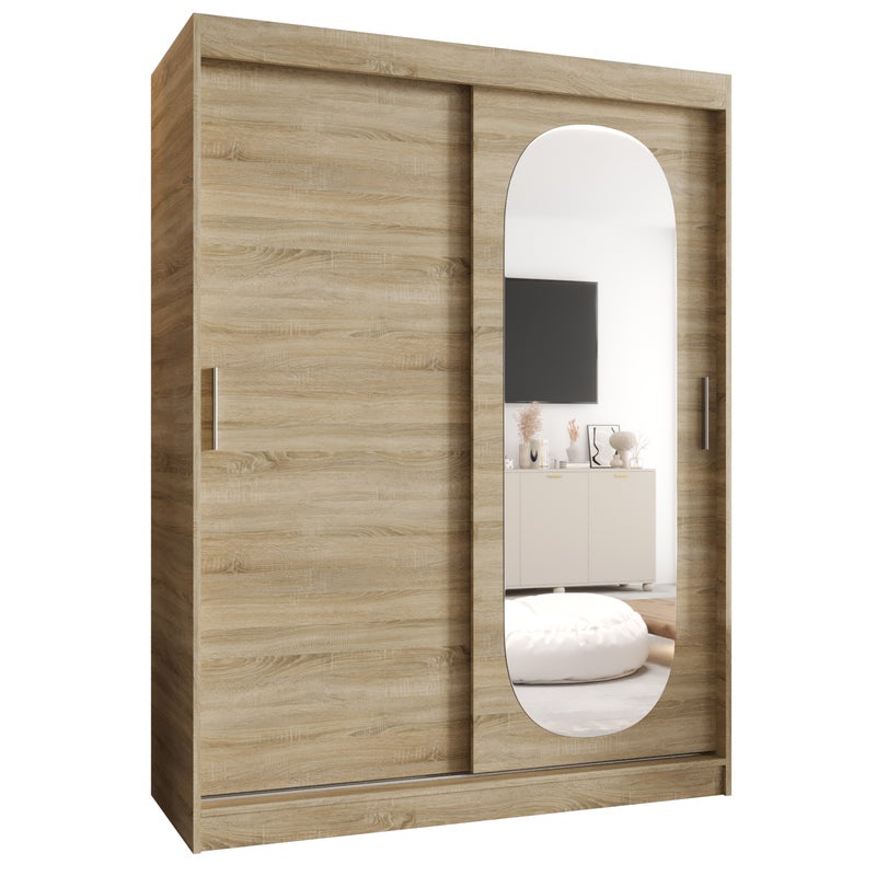 Szafa przesuwna garderoba ROYAL 150 x 62 x 200 cm Sonoma - Abiks Meble