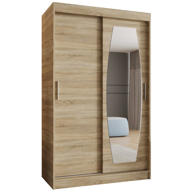 Szafa przesuwna garderoba ROSSA 120 x 62 x 200 cm Sonoma - Abiks Meble