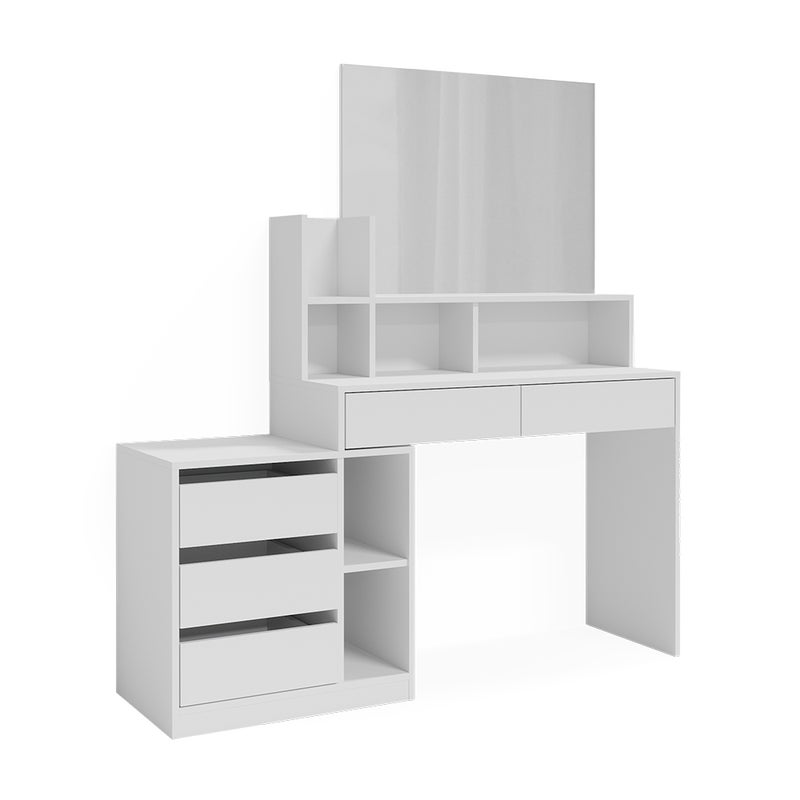 Vicco Biurko Anja, Biały, 139.8 x 40 cm z szufladami