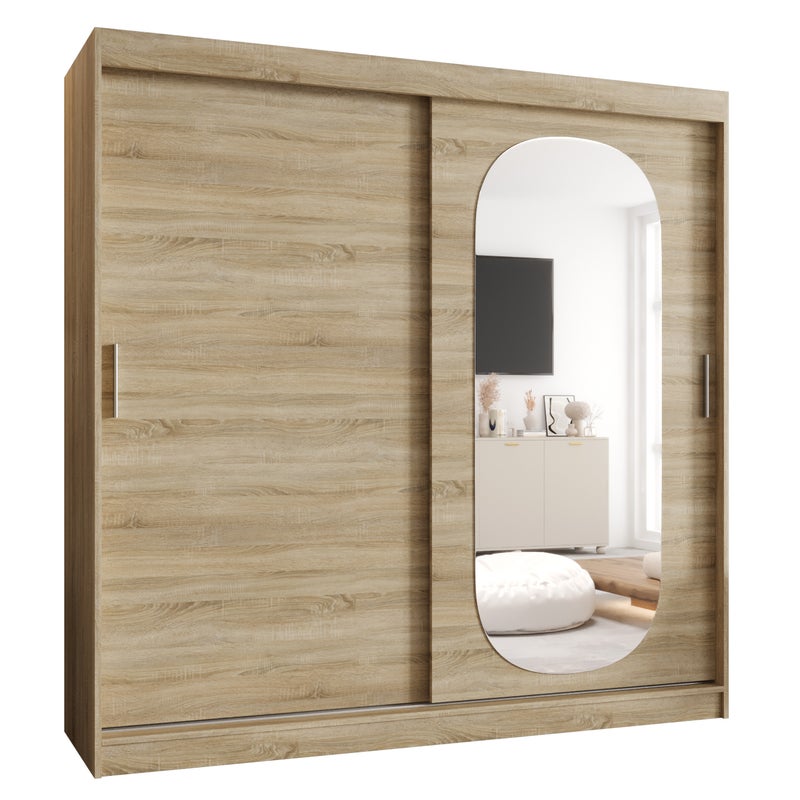 Szafa przesuwna garderoba ROYAL 200 x 62 x 200 cm Sonoma - Abiks Meble