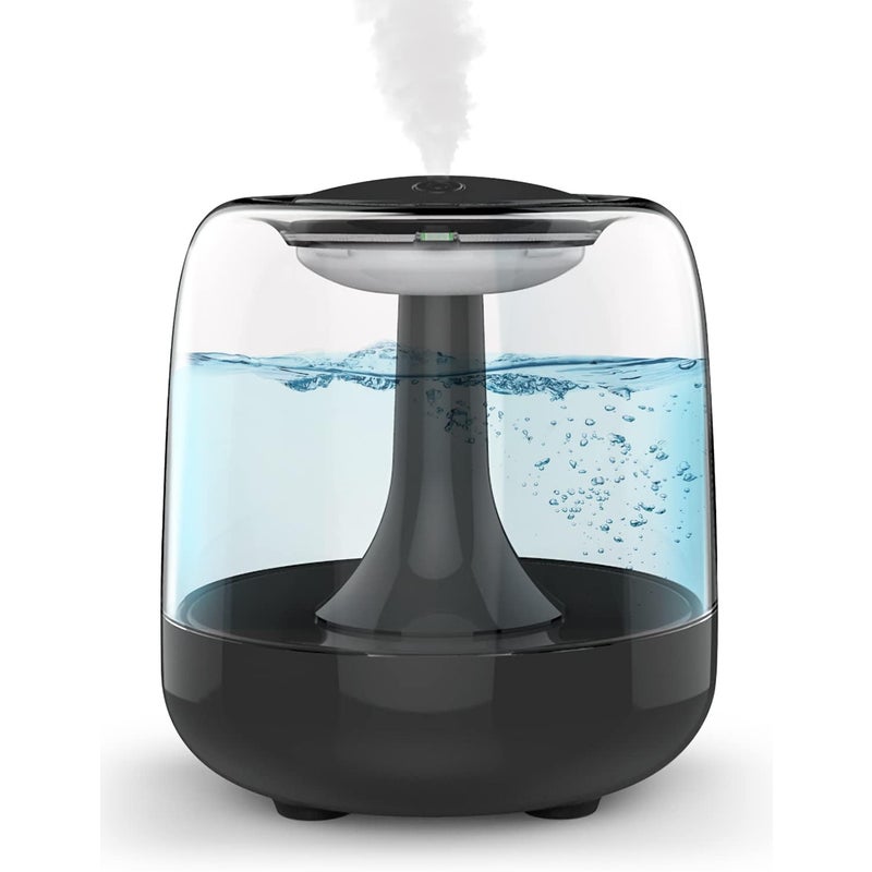 Mini nawilżacz powietrza, ultradźwiękowy nawilżacz powietrza USB, 440 ml, z kolorowym światłem nocnym, automatycznym wyłączaniem, 2 trybami natrysku,