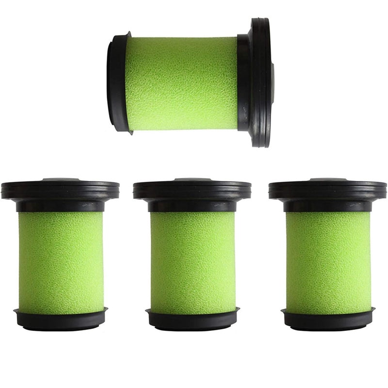 Zestaw 4 wymiennych wkładów filtracyjnych do bezprzewodowych odkurzaczy ręcznych Gtech Multi MK-2-ATF006 i Gtech Multi MK2 K9, zestaw filtrów piankow