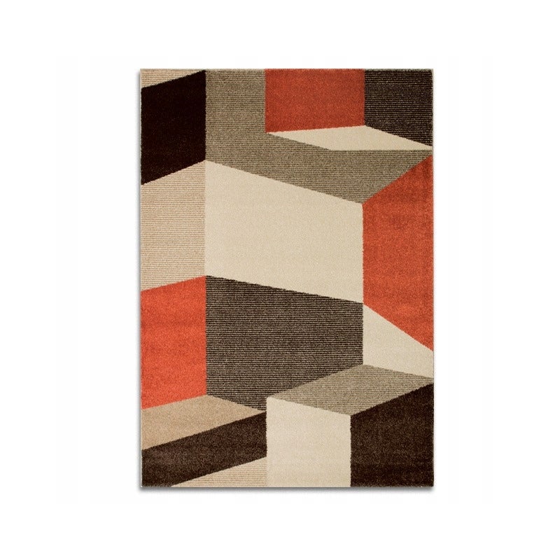 DYWAN BOHO NOWOCZESNY LARA 160x230 BEŻ CZERWONY