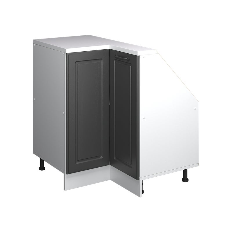 Vicco Narożna szafka kuchenna na dach skośny R-Line, Antracytowy domek wiejski, 75.6 cm z 1 drzwiami