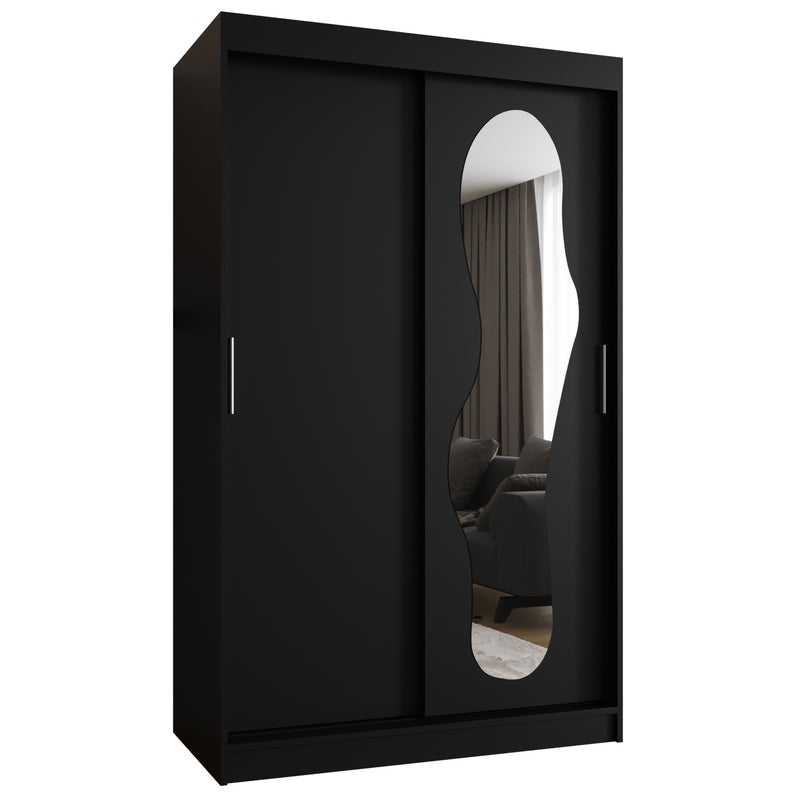 Szafa przesuwna garderoba ULTRA 120 x 62 x 200 cm Czarny - Abiks Meble