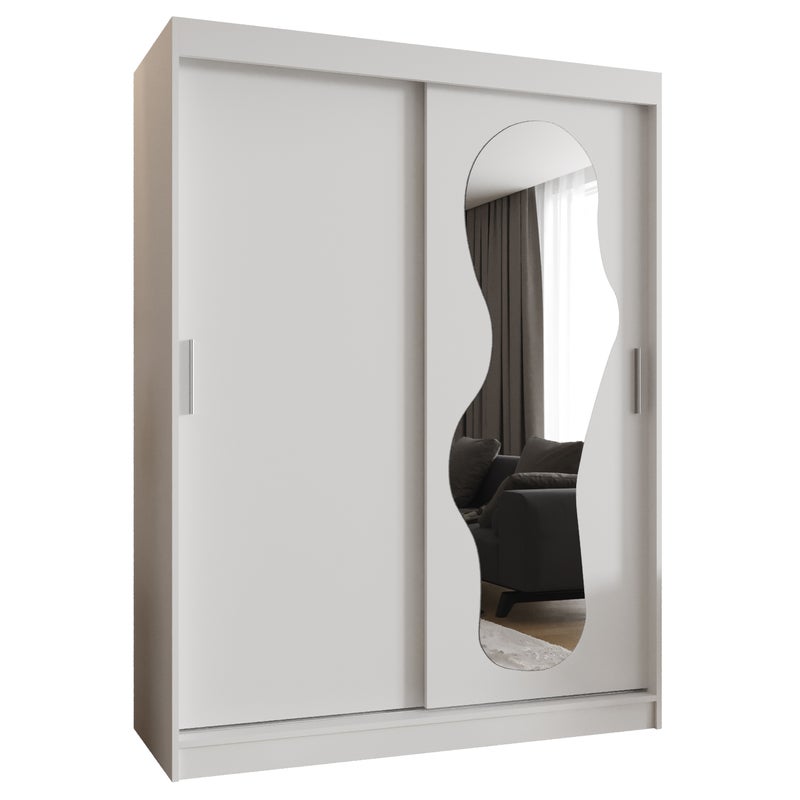 Szafa przesuwna garderoba ULTRA 150 x 62 x 200 cm Biały - Abiks Meble