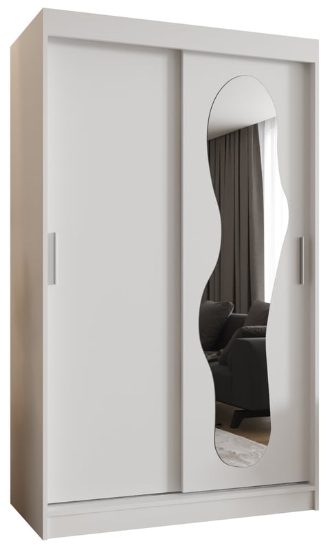 Szafa przesuwna garderoba ULTRA 120 x 62 x 200 cm Biały - Abiks Meble