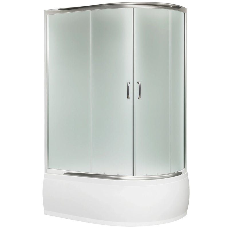 KABINA PRYSZNICOWA Z DUŻYM GŁĘBOKIM BRODZIKIEM LEWA 120X85cm NAROŻNA WANNA