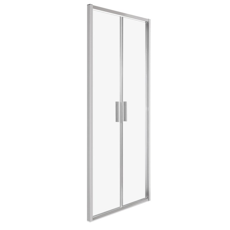 Drzwi prysznicowe wahadłowe Solid DDP 110 CHR szkło transprentne 6 mm profile chrom KERRA