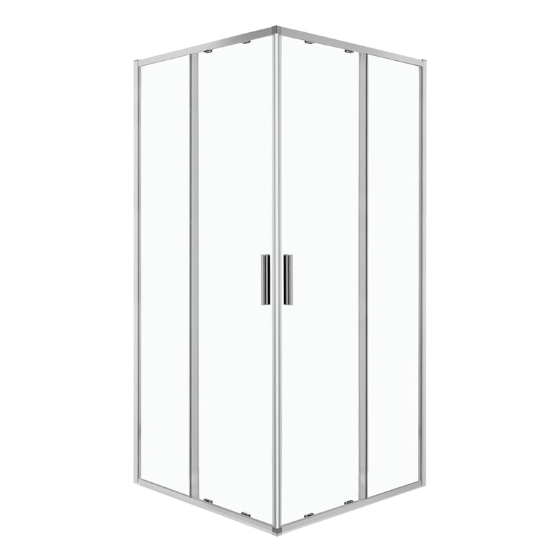 Kabina prysznicowa Solid SQ 100 CHR szkło hartowane 6 mm profile chrom KERRA