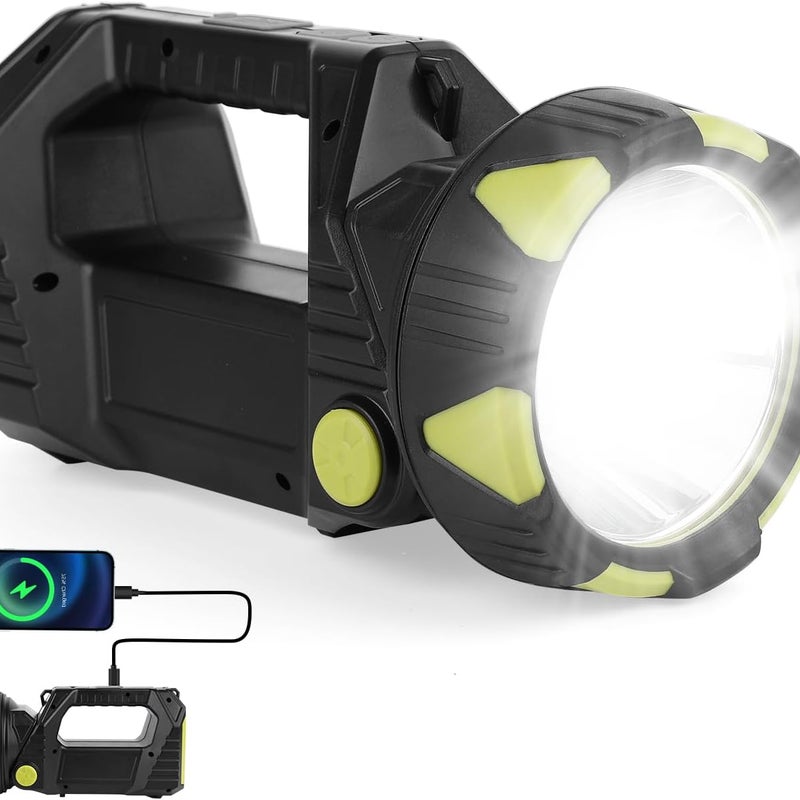 Akumulatorowa latarka LED, superjasna z 8 trybami, przenośna latarka, latarka kempingowa