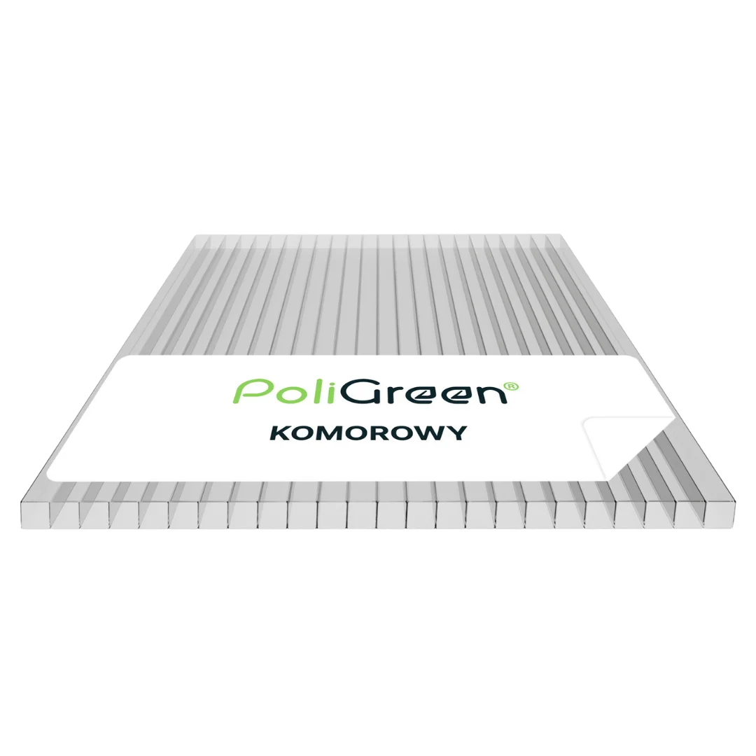 Poliwęglan komorowy PoliGreen 500x700, bezbarwny 8 mm