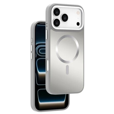 Etui WINNER GROUP Shining Elegance MagSafe do Apple iPhone 17 Pro Max Srebrny