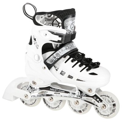 Łyżworolki NILS EXTREME NH10905 4w1 ( 39-42) Biało-czarny