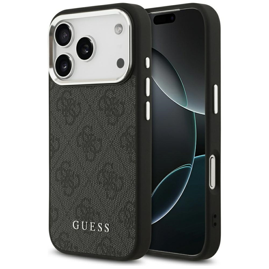 Etui Guess 4G Classic Logo MagSafe do iPhone 17 Pro czarny