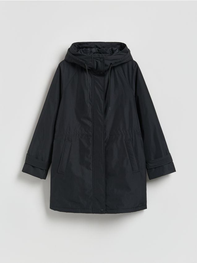 Reserved - Kurtka z kapturem - czarny