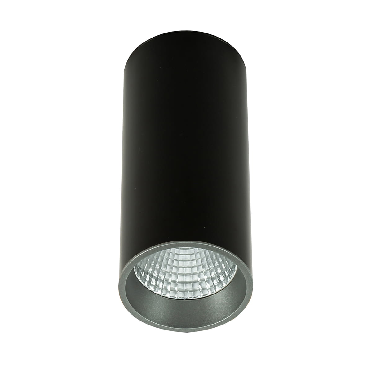 MOLDES BIG tuba sufitowa czarno-srebrna LED 12W 3000K SLC7392/12W 3000K BL+GR