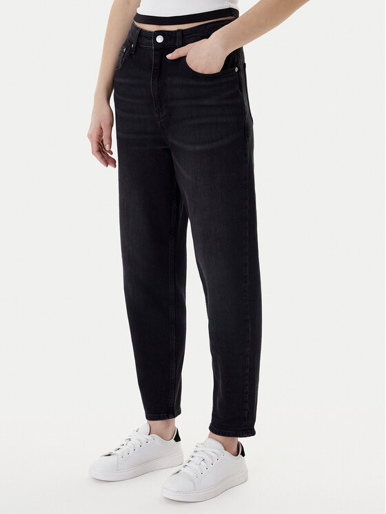 Tommy Jeans Jeansy DW0DW22442 Czarny Mom Fit