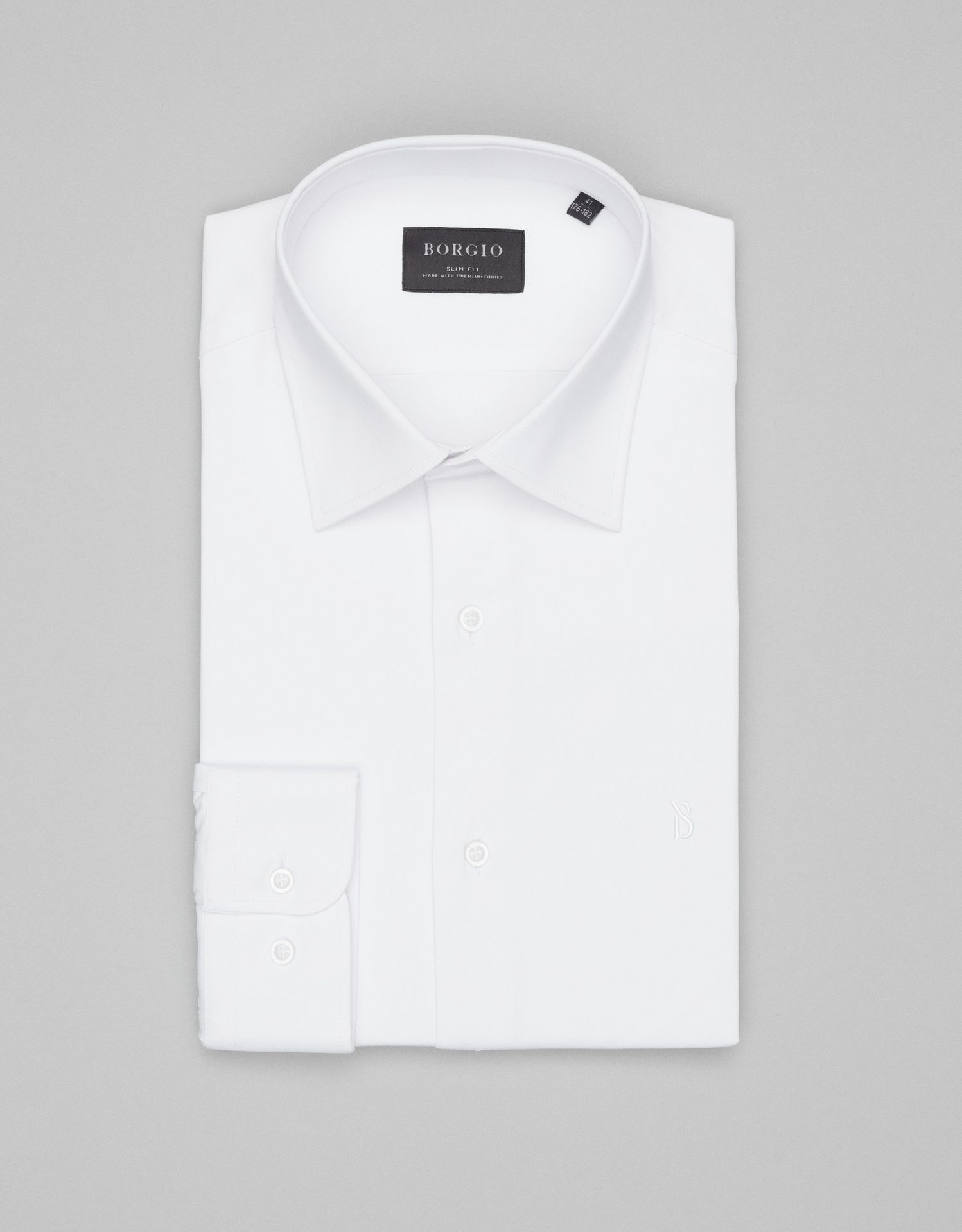 Koszula acconia 00356 długi rękaw biały slim fit