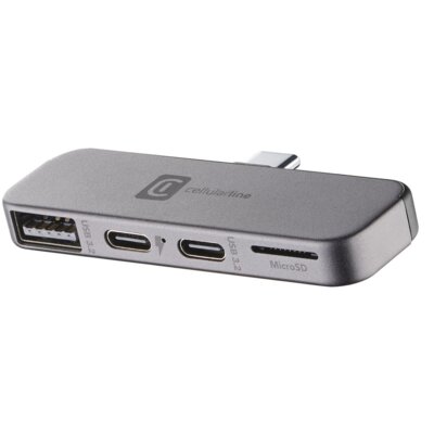 Hub CELLULARLINE OTGUSBC4PTLK USB Typu C, Pasywny
