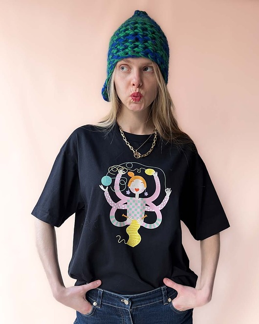 Oversize T shirt z bawełny organicznej