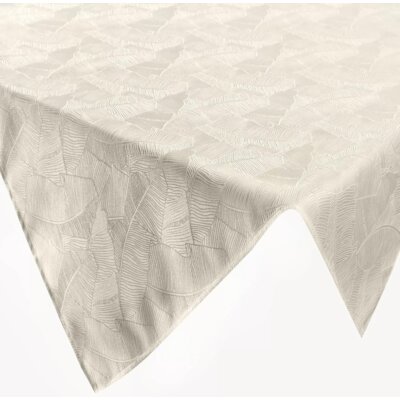 Obrus EUROFIRANY Isla 140 x 300 cm Kremowo-biały