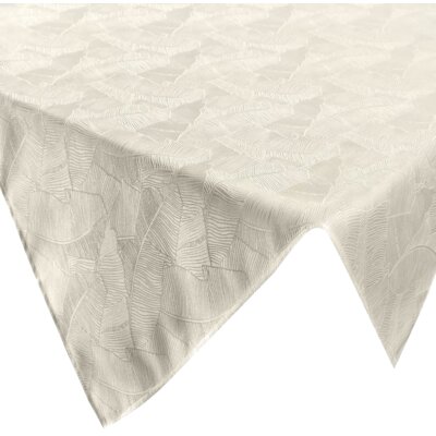 Obrus EUROFIRANY Isla 140 x 180 cm Kremowo-biały