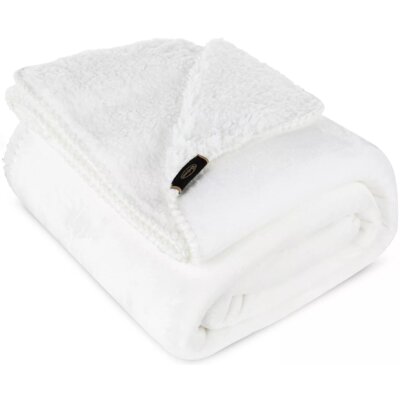 Koc EUROFIRANY Tedy 70 x 160 cm Biały