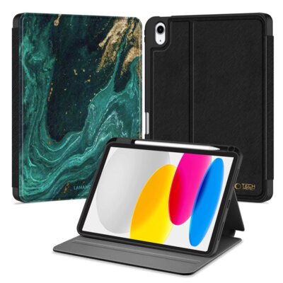 Etui na iPad TECH-PROTECT Lamano Marmurowy LAMANO IPAD 10.9 VERDE AURA