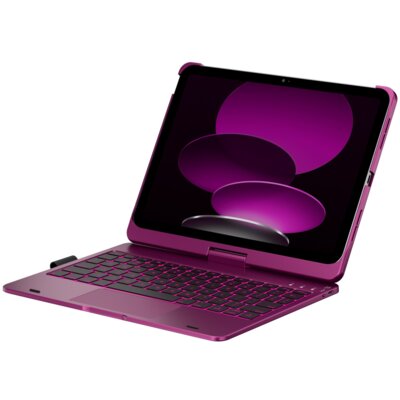 Etui na iPad TYPECASE Flexbook Touch Malinowy Klawiatura KB201T-100-B-RBY-BLK-B-US-V3