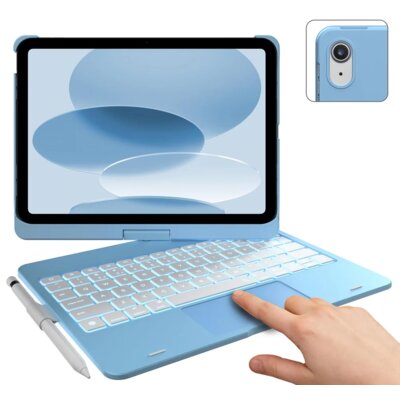 Etui z klawiaturą TYPECASE Flexbook Touch do iPad Niebieski KB201T-100-B-BBL-WHT-B-US-V3