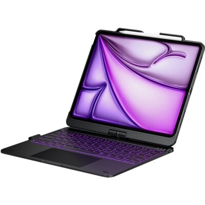 Etui na iPad Air / iPad Pro TYPECASE Flexbook Touch Czarny Klawiatura KB201T-129-C-BLK-BLK-B-US-V4