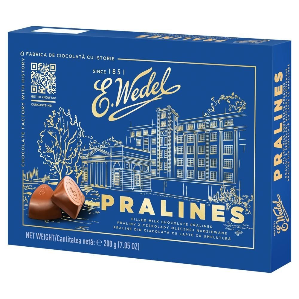 E. Wedel Praliny z czekolady mlecznej nadziewane 200 g