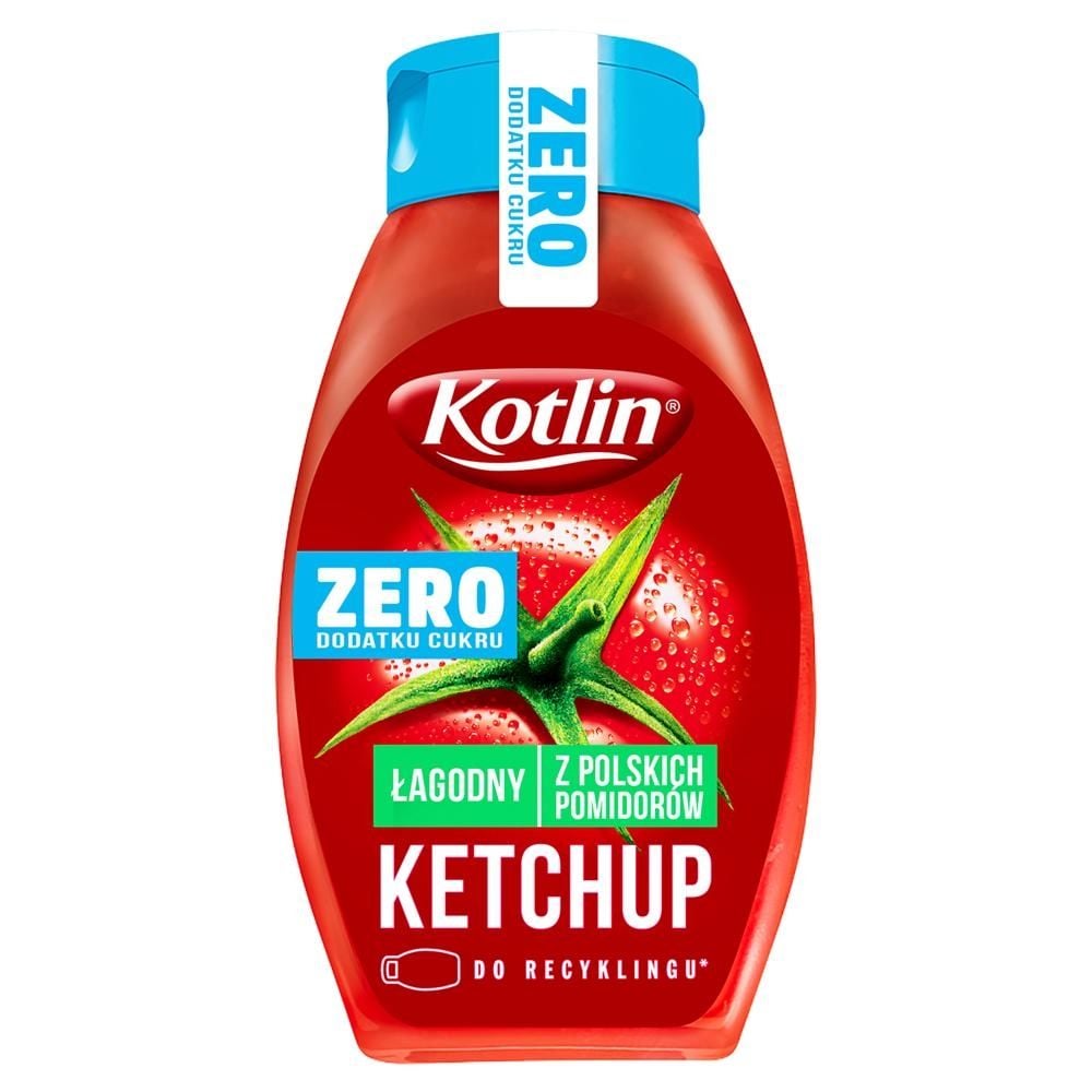 Kotlin Ketchup łagodny zero dodatku cukru 420 g