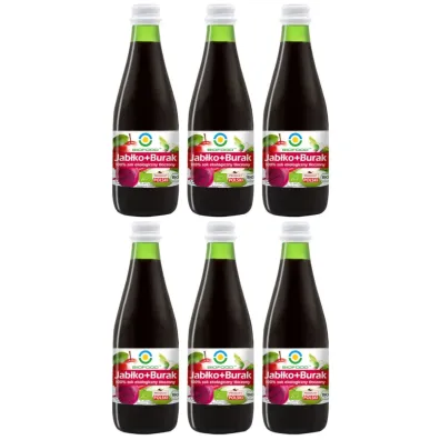 Bio Food Sok jabłkowo-burakowy zestaw 6 x 300 ml Bio