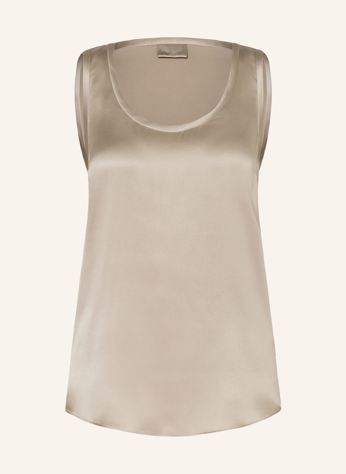 Brunello Cucinelli Top Z Jedwabiu braun