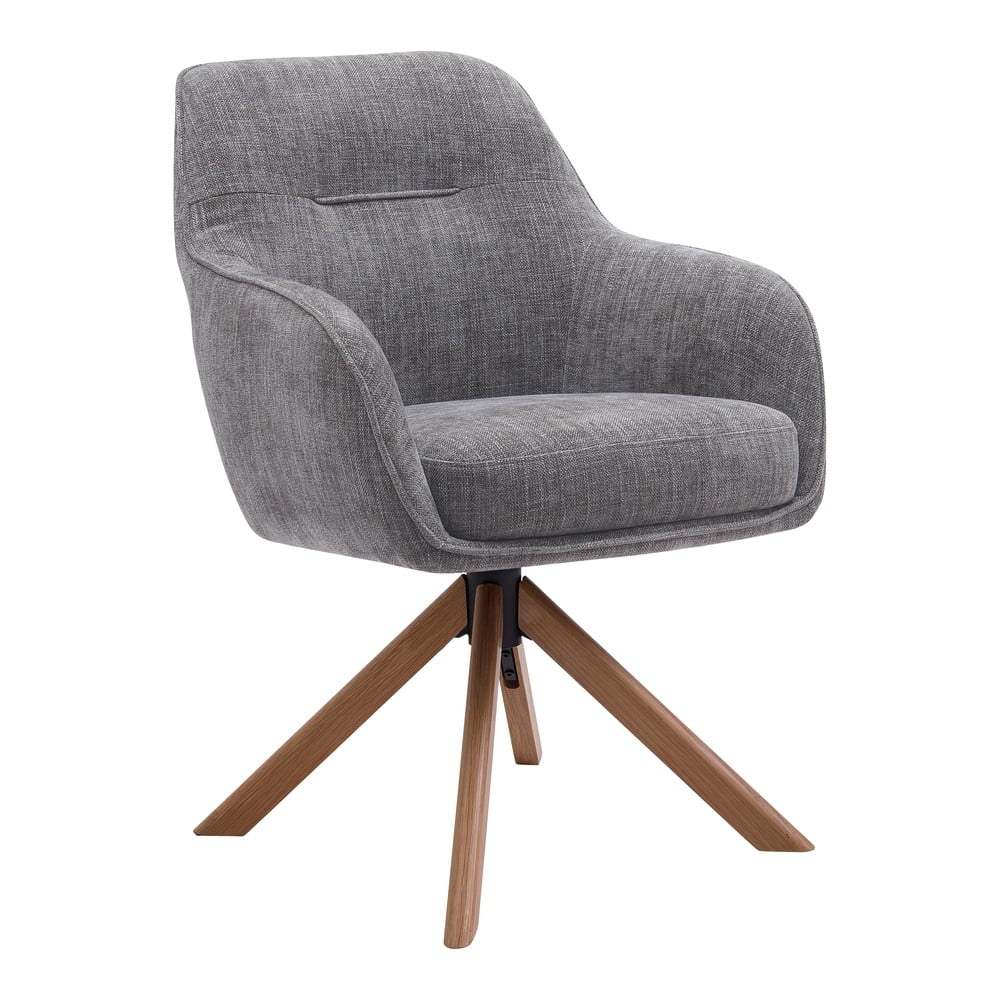 Szare tapicerowane fotele jadalniane zestaw 2 szt. Avola – Unique Furniture