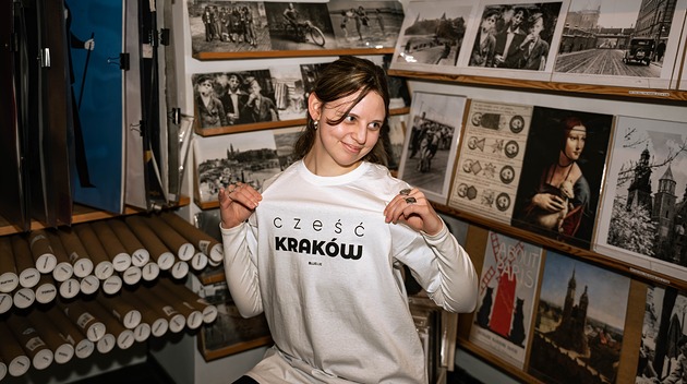 Koszulka biała Cześć Kraków