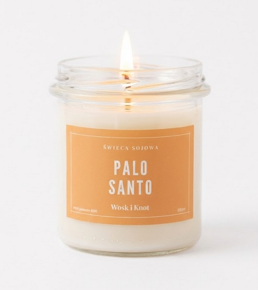 Palo Santo świeca sojowa 300ml Wosk i Knot