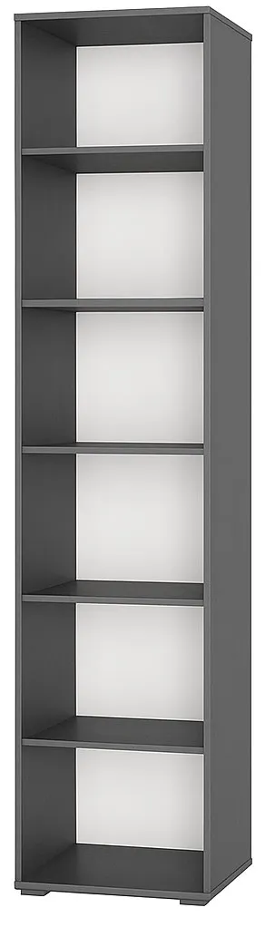 Szary regał młodzieżowy 50 cm szary grafit A2-W08