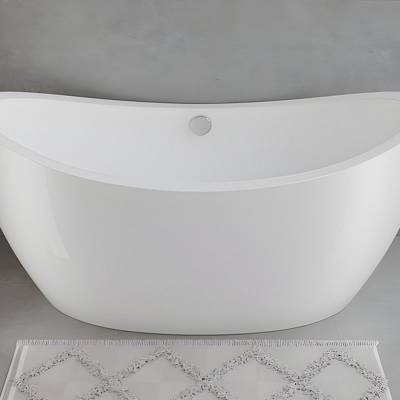 CORCIANO Wanna wolnostojąca designerska biała - 225 l - 170 x 83 x 77 cm - ALDA