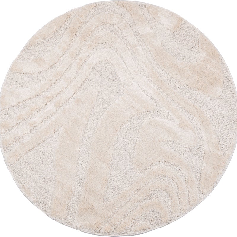 Dywan Multidecor Pisa 160 cm koło fala ivory 1 szt.